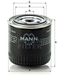 Alyvos filtras MANN-FILTER W 920/17