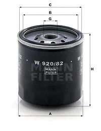 Alyvos filtras MANN-FILTER W 920/82