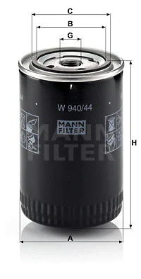 Alyvos filtras MANN-FILTER W 940/44