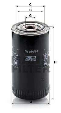 Alyvos filtras MANN-FILTER W 950/14