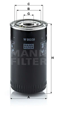 Alyvos filtras MANN-FILTER W 950/39