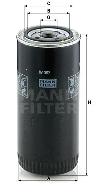 Alyvos filtras MANN-FILTER W 962