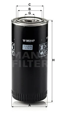 Alyvos filtras MANN-FILTER W 962/47