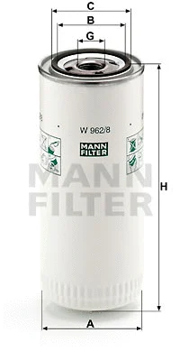 Alyvos filtras MANN-FILTER W 962/8