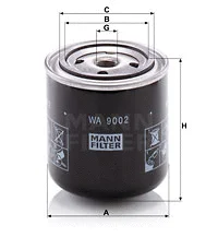 Aušinimo skyščio filtras MANN-FILTER WA 9002