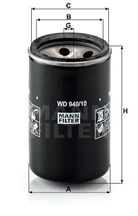 Alyvos filtras MANN-FILTER WD 940/10