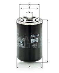 Alyvos filtras MANN-FILTER WD 940/2