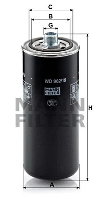 Automatinės transmisijos hidraulinis filtras MANN-FILTER WD 962/19