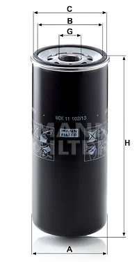 Kuro filtras MANN-FILTER WDK 11 102/13