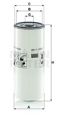 Kuro filtras MANN-FILTER WDK 11 102/24