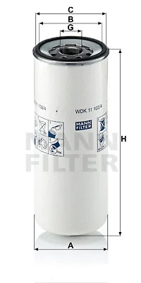 Kuro filtras MANN-FILTER WDK 11 102/4
