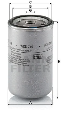 Kuro filtras MANN-FILTER WDK 719