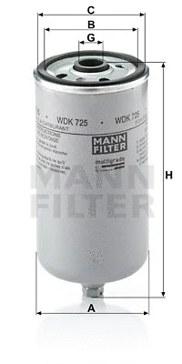 Kuro filtras MANN-FILTER WDK 725