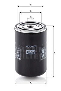 Kuro filtras MANN-FILTER WDK 940/1