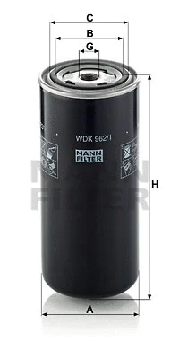 Kuro filtras MANN-FILTER WDK 962/1