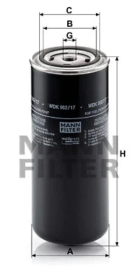Kuro filtras MANN-FILTER WDK 962/17