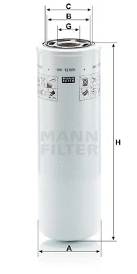 Automatinės transmisijos hidraulinis filtras MANN-FILTER WH 12 005