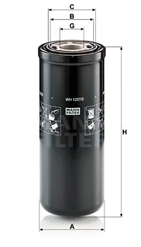 Automatinės transmisijos hidraulinis filtras MANN-FILTER WH 1257/5