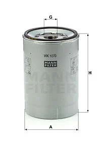 Kuro filtras MANN-FILTER WK 1070 x
