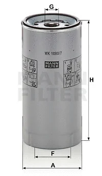 Kuro filtras MANN-FILTER WK 1080/7 x