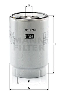 Kuro filtras MANN-FILTER WK 11 001 x