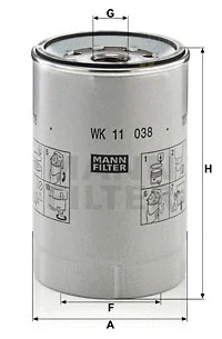 Kuro filtras MANN-FILTER WK 11 038 z