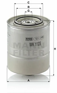Kuro filtras MANN-FILTER WK 1123