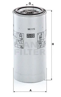 Kuro filtras MANN-FILTER WK 1175 x