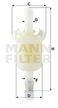 Kuro filtras MANN-FILTER WK 21 (10)