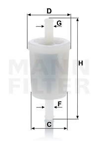 Kuro filtras MANN-FILTER WK 3002
