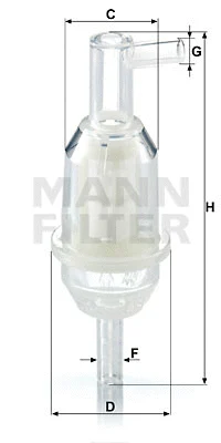 Kuro filtras MANN-FILTER WK 31/5 (10)
