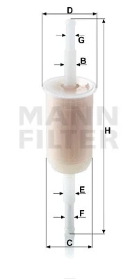 Kuro filtras MANN-FILTER WK 32 (10)