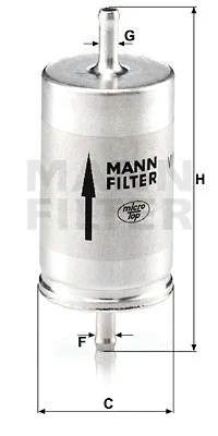 Kuro filtras MANN-FILTER WK 410