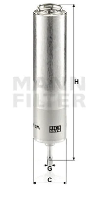 Kuro filtras MANN-FILTER WK 5001