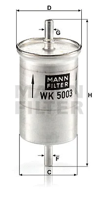 Kuro filtras MANN-FILTER WK 5003
