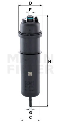 Kuro filtras MANN-FILTER WK 5017