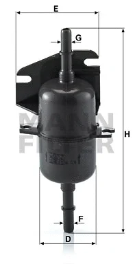 Kuro filtras MANN-FILTER WK 510