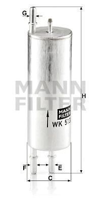 Kuro filtras MANN-FILTER WK 513/3