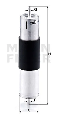 Kuro filtras MANN-FILTER WK 521/3