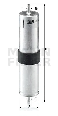 Kuro filtras MANN-FILTER WK 521/4