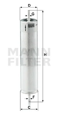 Kuro filtras MANN-FILTER WK 522