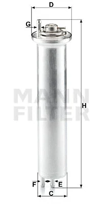 Kuro filtras MANN-FILTER WK 532