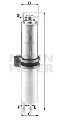 Kuro filtras MANN-FILTER WK 532/2