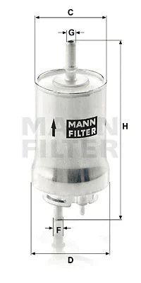 Kuro filtras MANN-FILTER WK 59 x