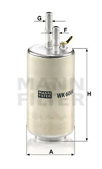 Kuro filtras MANN-FILTER WK 6004