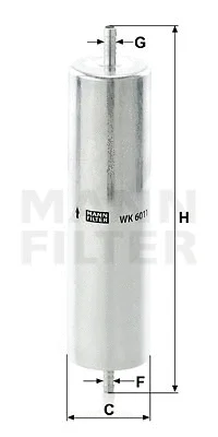 Kuro filtras MANN-FILTER WK 6011