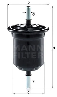 Kuro filtras MANN-FILTER WK 6013