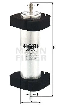 Kuro filtras MANN-FILTER WK 6021