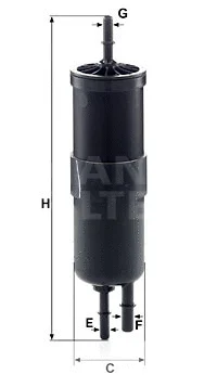Kuro filtras MANN-FILTER WK 6030