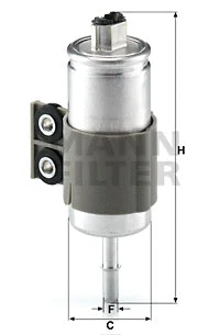Kuro filtras MANN-FILTER WK 611/6